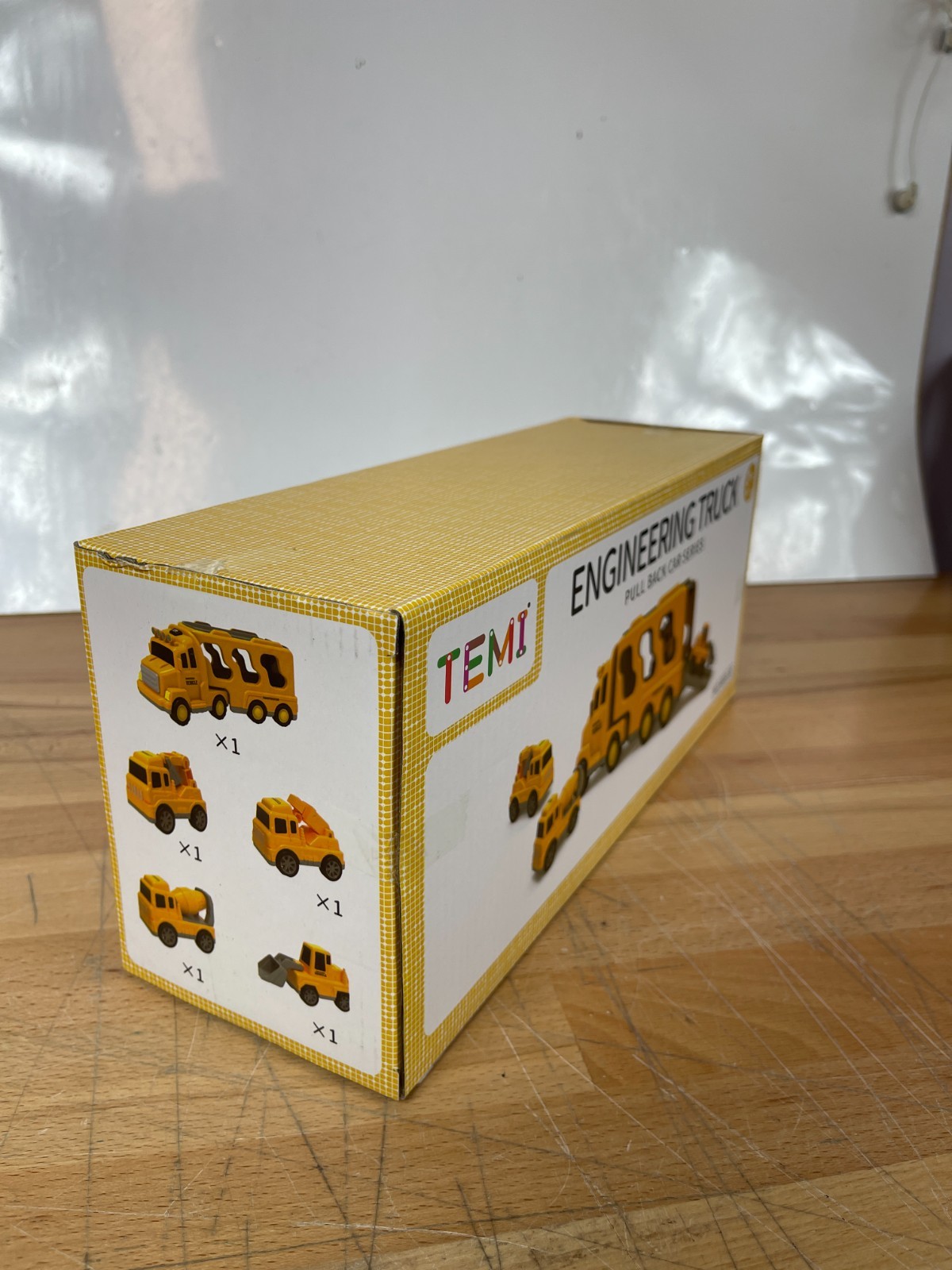 TEMI Engineering Truck Set Pull Back Car Series Construction Vehicles K600-30
