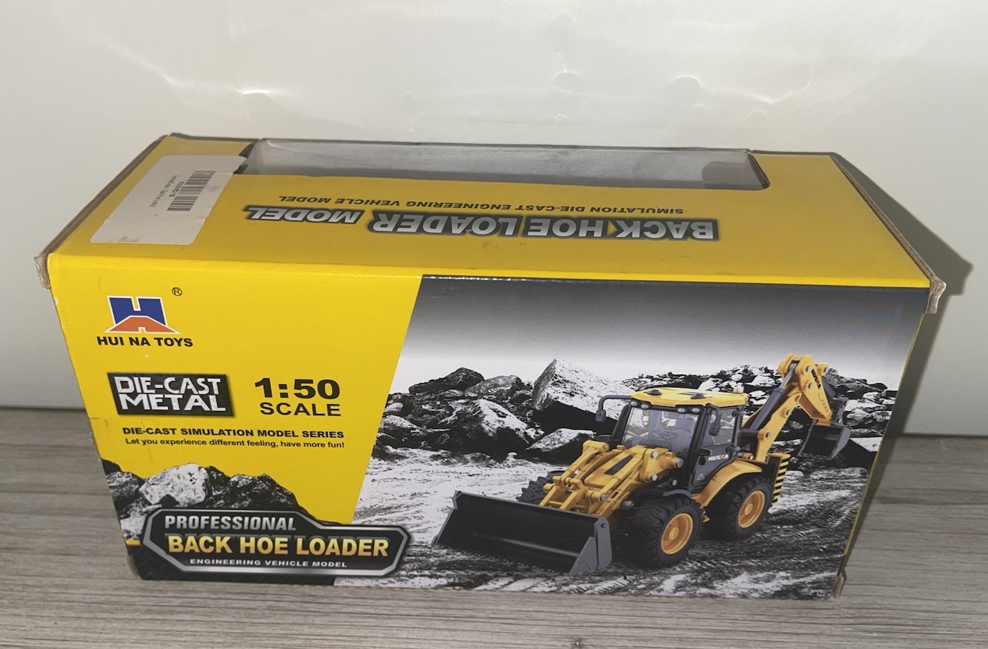 HUINA 1704 Professional Back Hoe Loader Diecast Scale 1:50