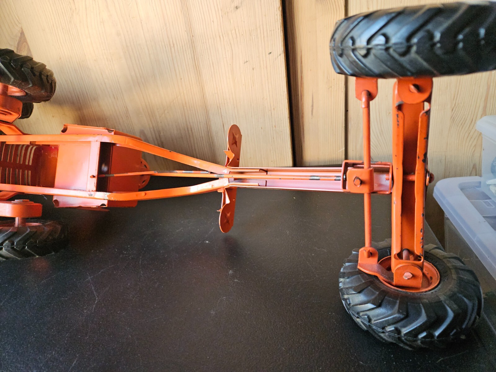 ADAMS MOTOR GRADER NO.512, DIESEL. MODEL TOYS, CHARLES WM. DOEPKE. GOODYEAR TIRE