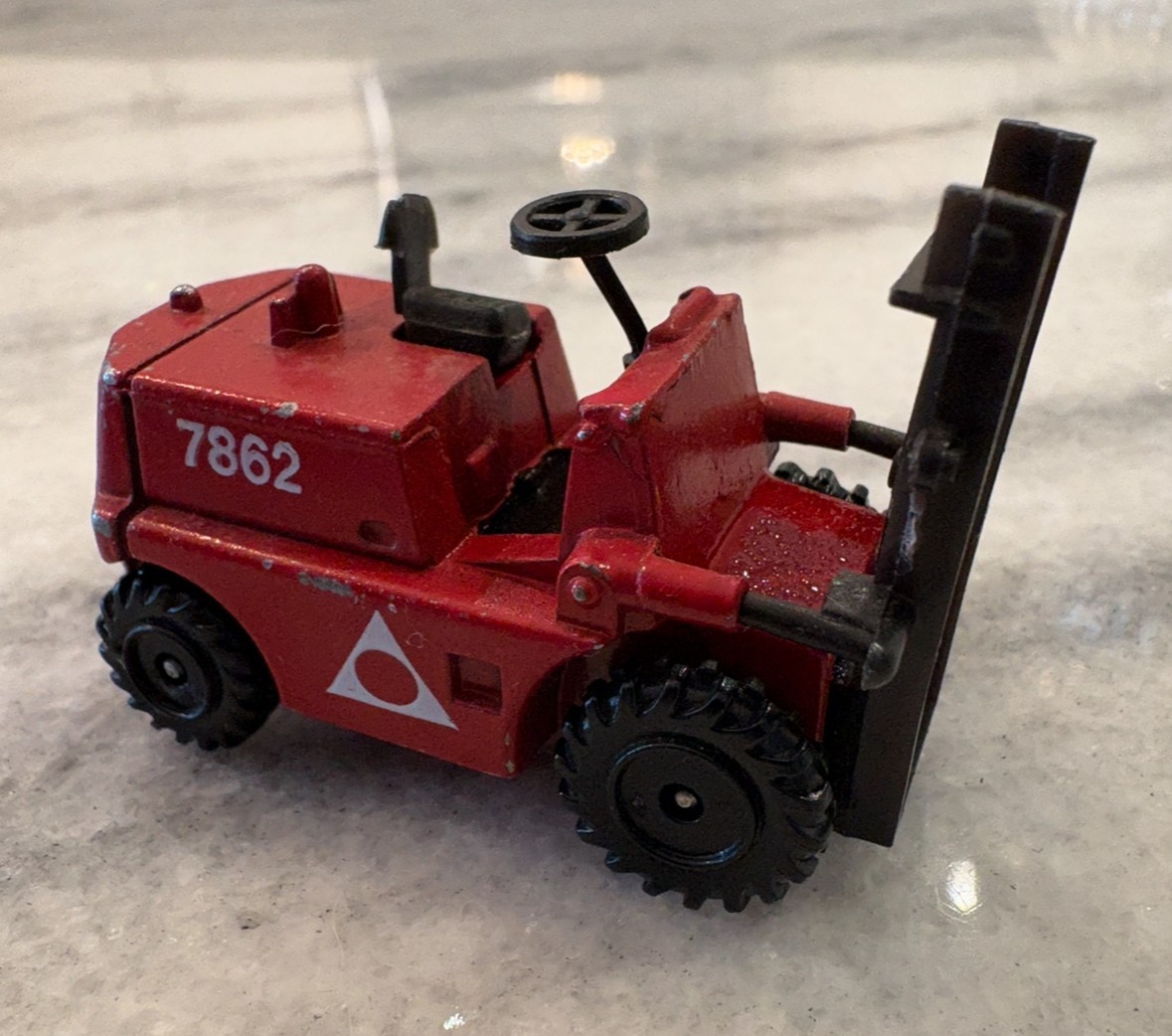 Vintage Playart Construction Vehicle Set / Bulldozer, Forklift, Tractor / Shovel