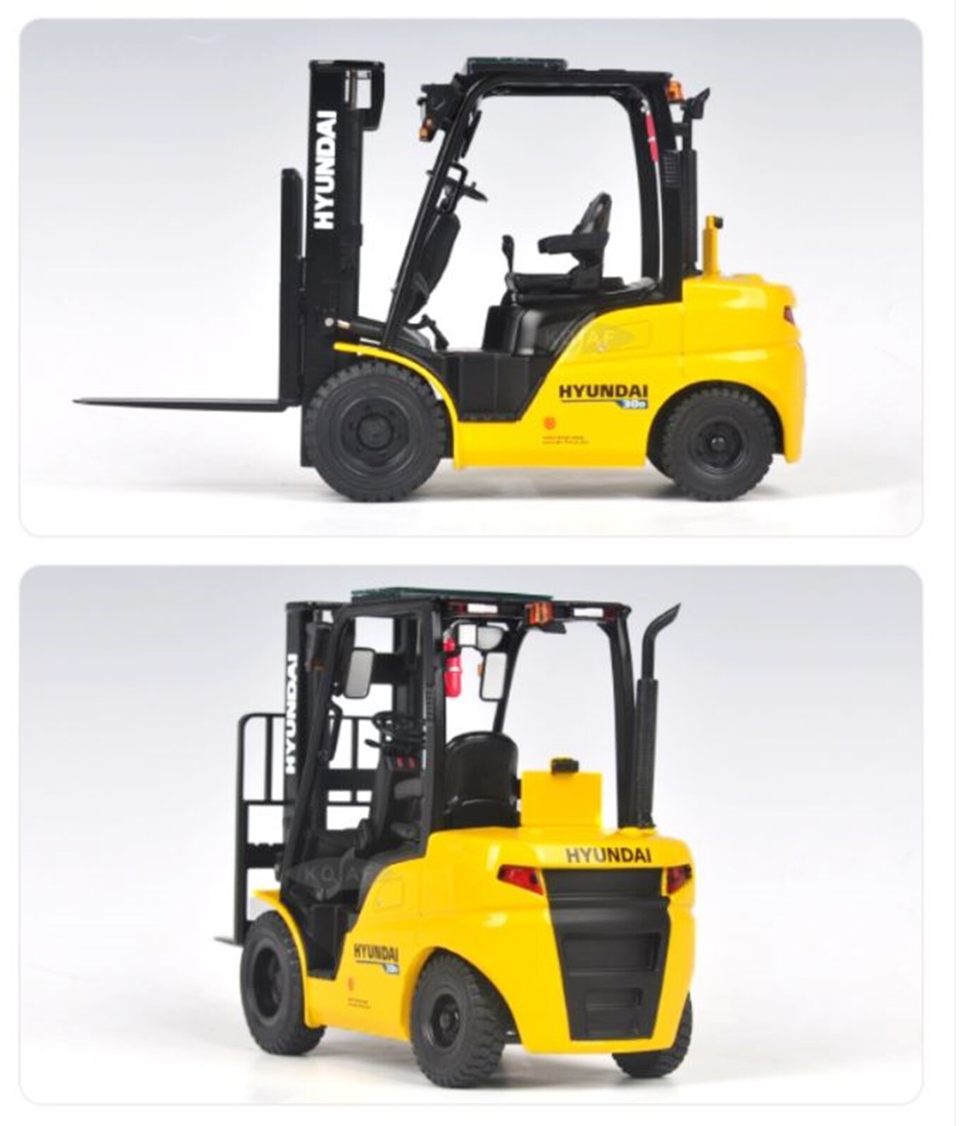 HYUNDAI 1/20 30D FORKLIFT TRUCK Die-Cast Construction Miniature ⭐Express⭐
