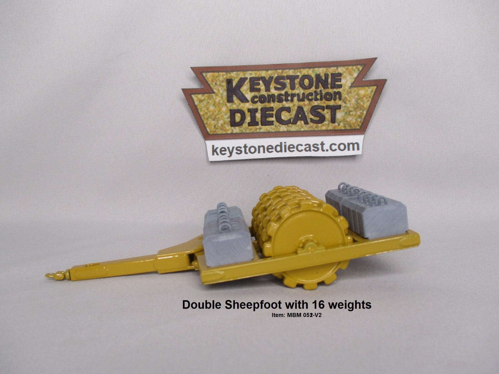 }MBM Model Tow Sheepfoot Roller with 16 weights – 3D 1/48-1/50 scale (052/V2)
