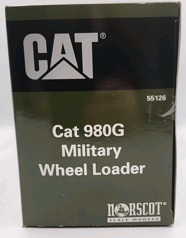 NIB Caterpillar 980G Military Wheel Loader 1:50 Scale #55126