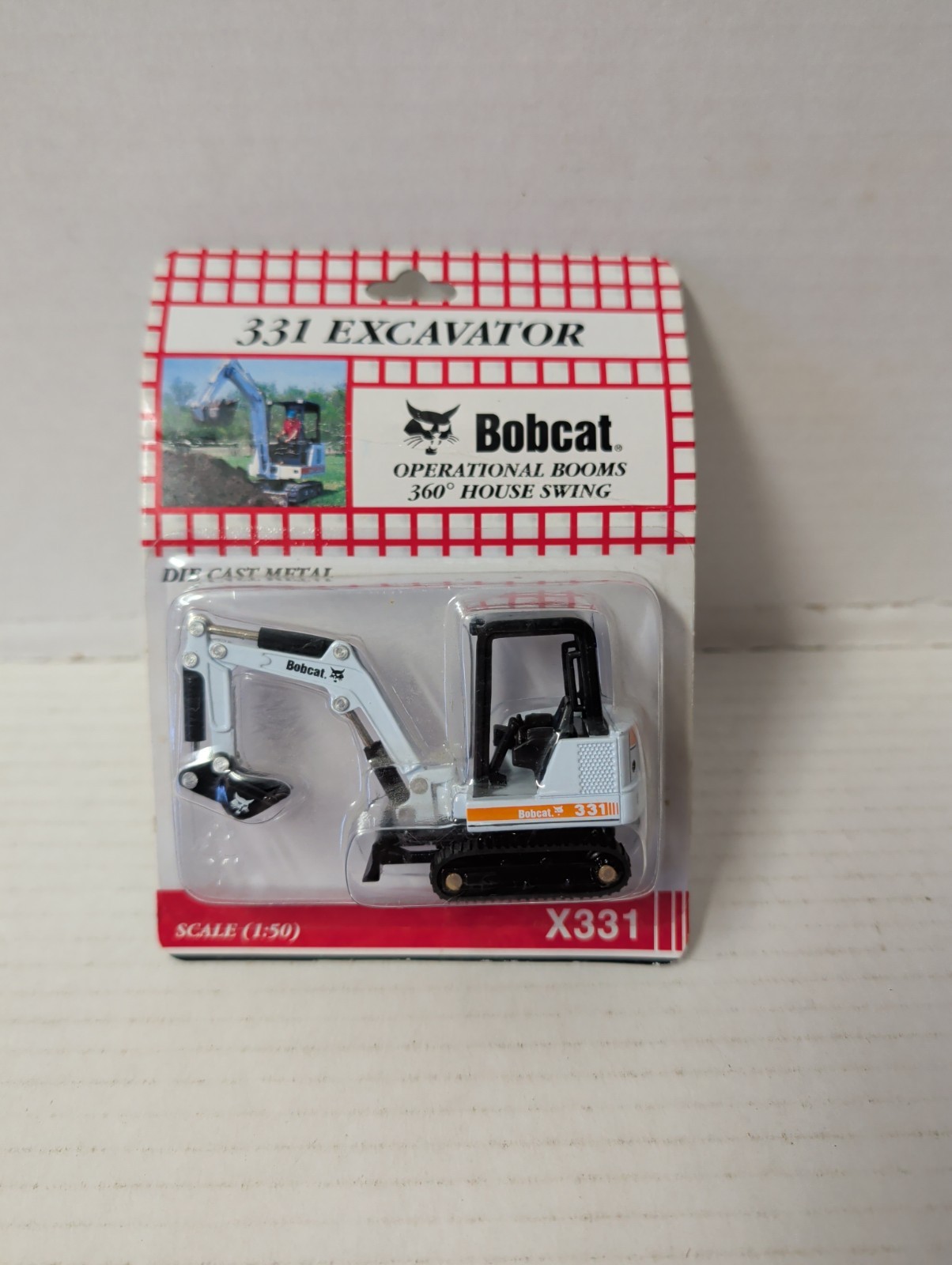 Bobcat X331 Mini Excavator – Wan Ho 1:50 Scale Diecast Model #6900570 New