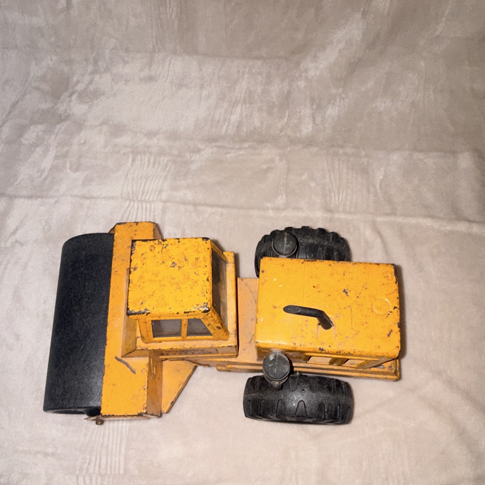 Tonka Mighty Road Roller Pressed Steel Construction Toy, Yellow & Black