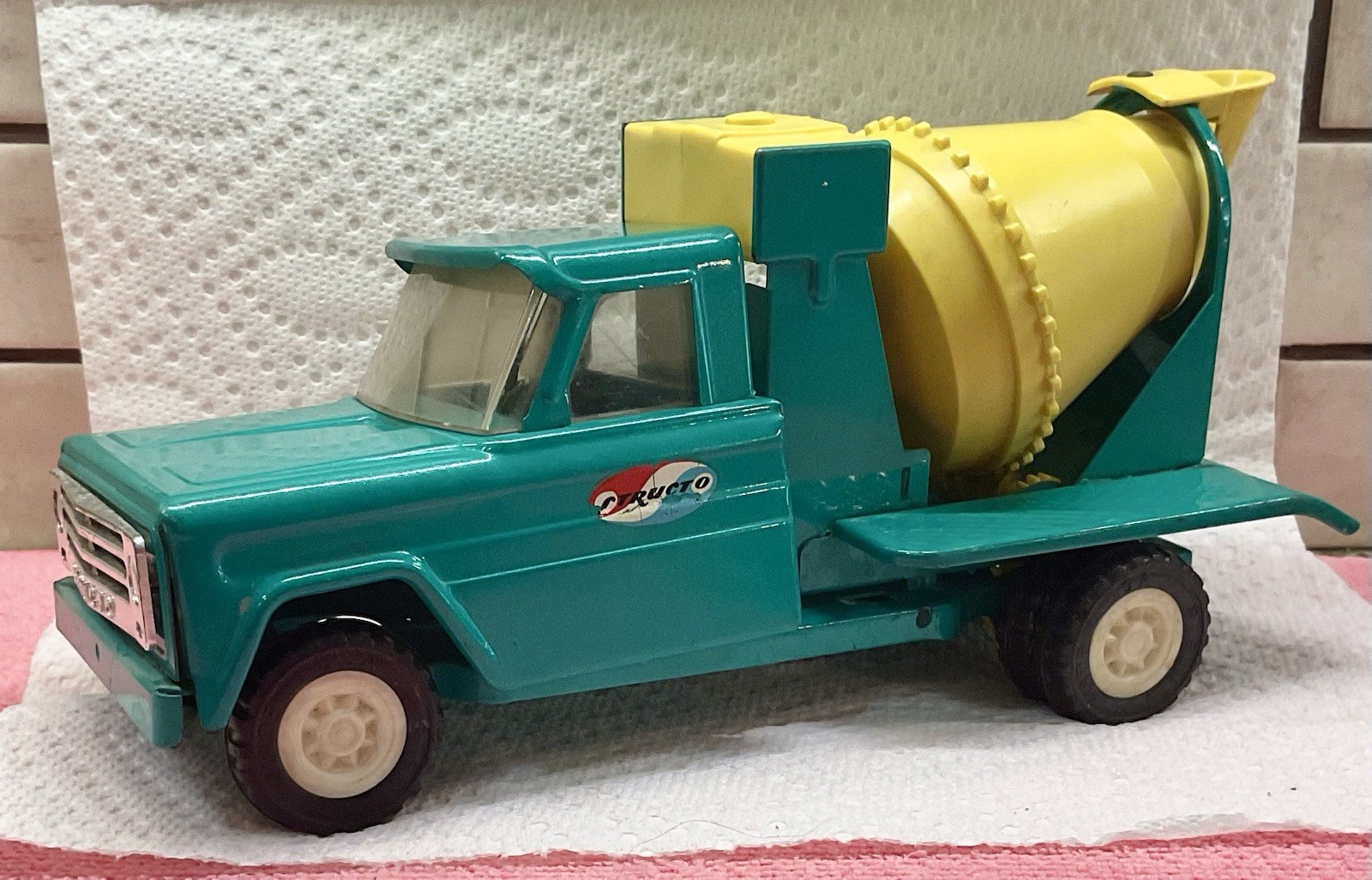 Vintage Structo Cement Mixer Toy Truck 1960s Metal Construction Vehicle