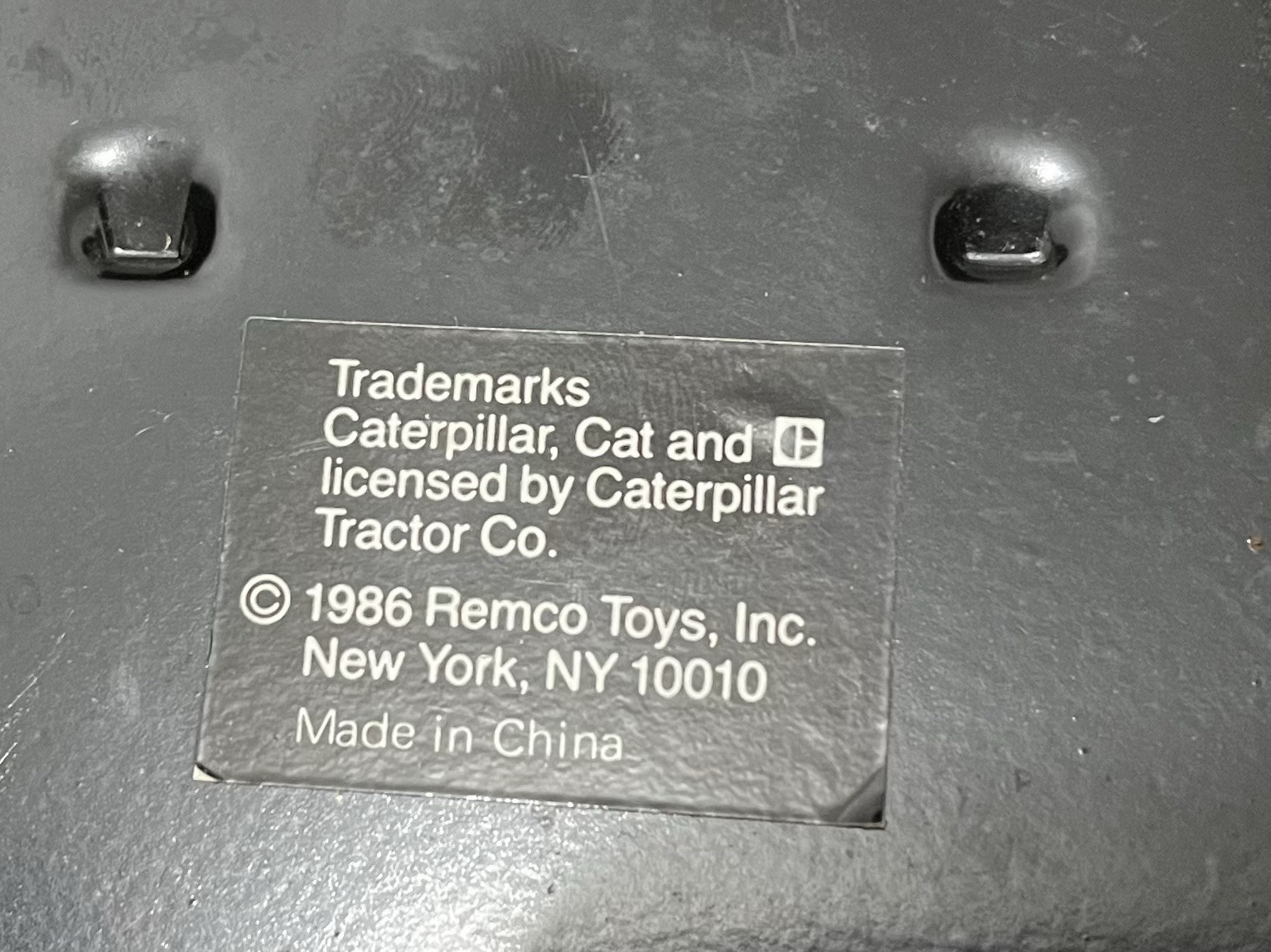Vintage 1986 REMCO CAT Metal Dump Truck Caterpillar 785 Toy