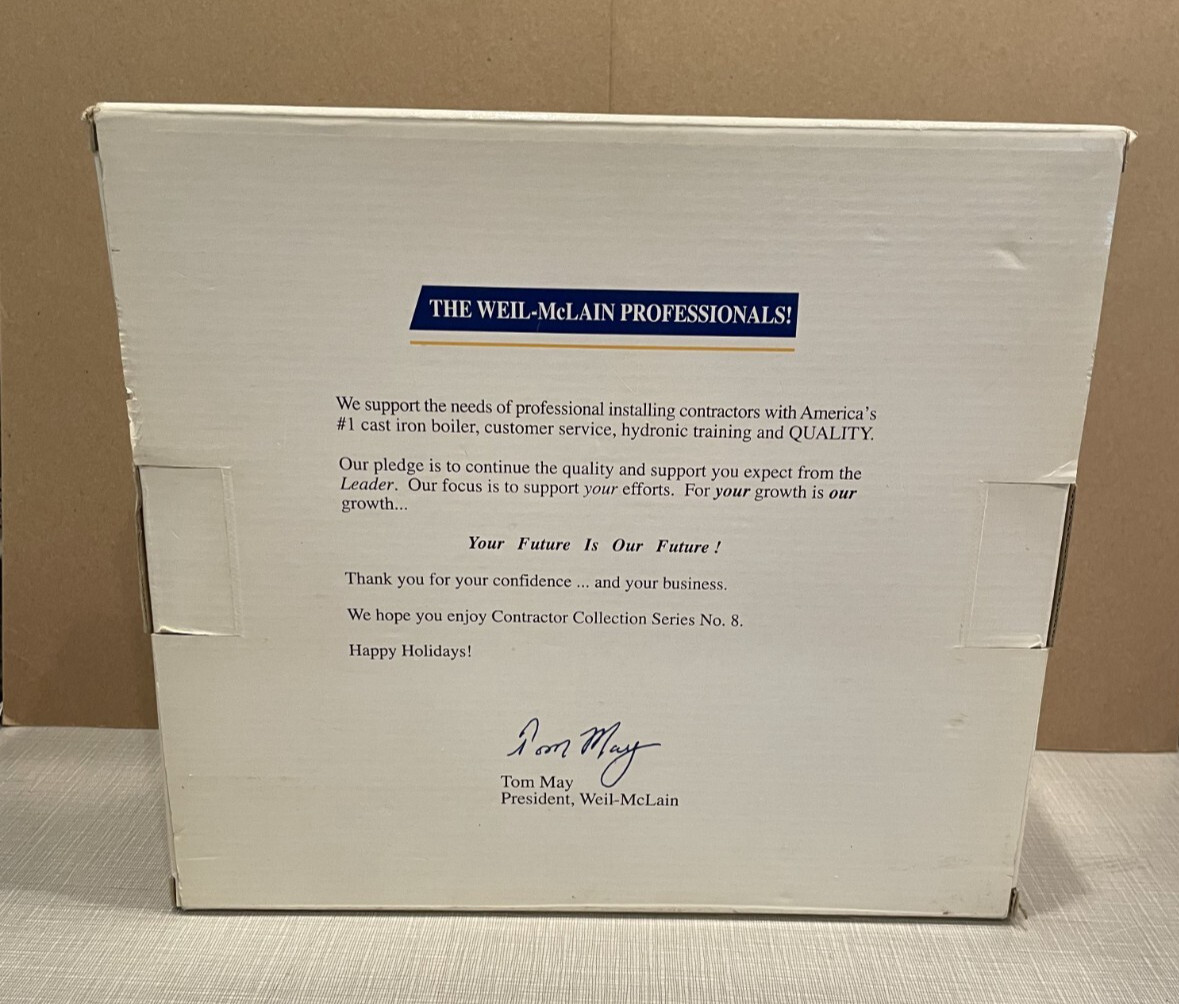 Ertl Weil-McLain Contractor Collection Series #8 1940 Ford Pickup 1960 Ford C800