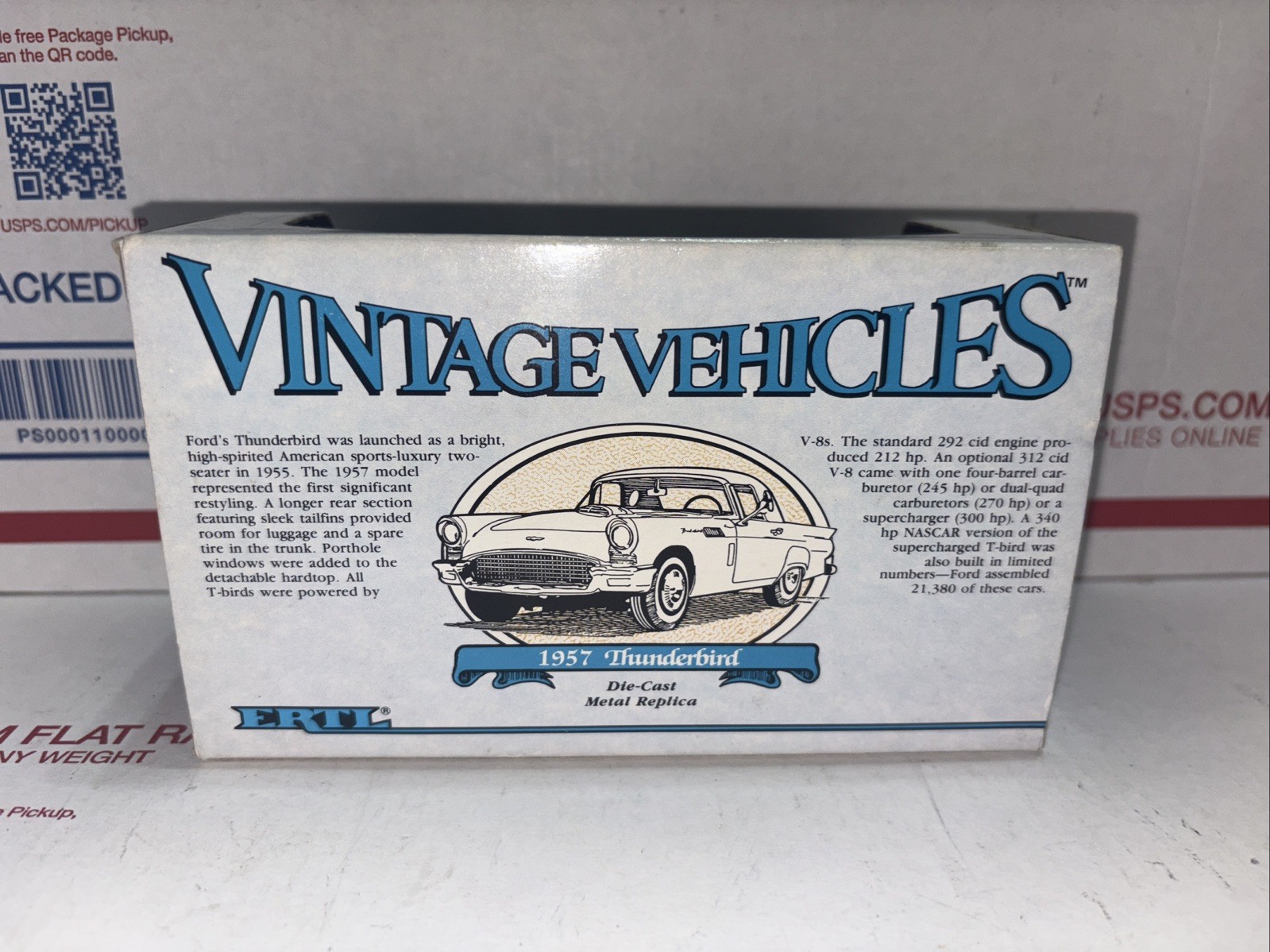 ERTL Vintage Vehicles 1957 Ford Thunderbird T-Bird 1/43 Diecast NEW in Box