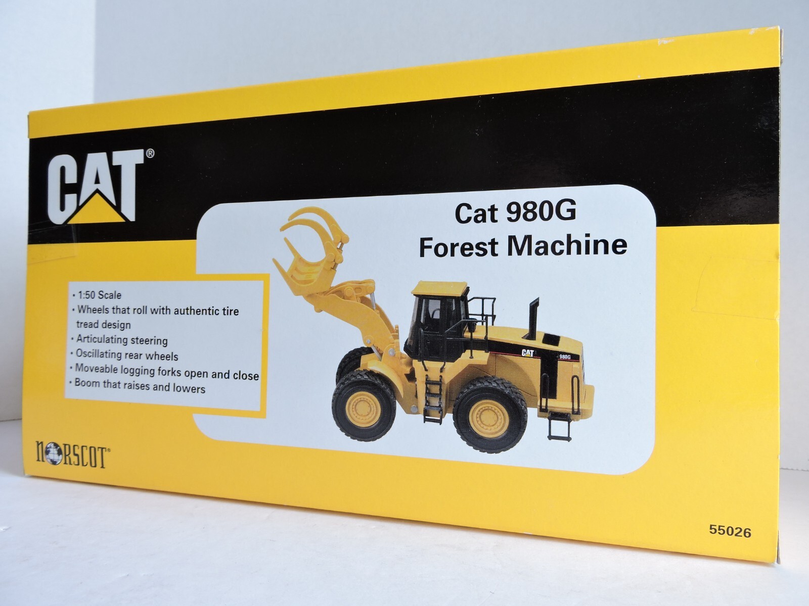 1999 VTG CAT 980G Forest Machine No. 55026 Norscot 1/50th Scale NEW IN ORIG BOX