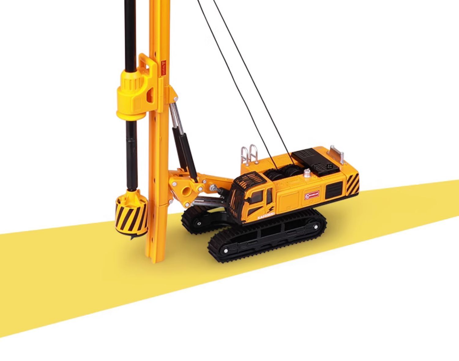 1:64 KDW Rotary Drilling Rig Construction Machine Equipment Diecast Model