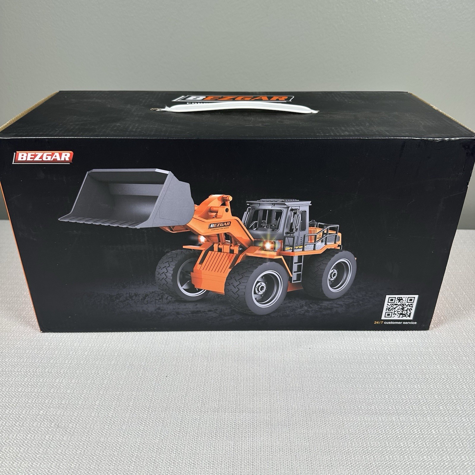 Bezgar – Construction Series Wheel Loader RC Vehicle W/ Remote – NIB