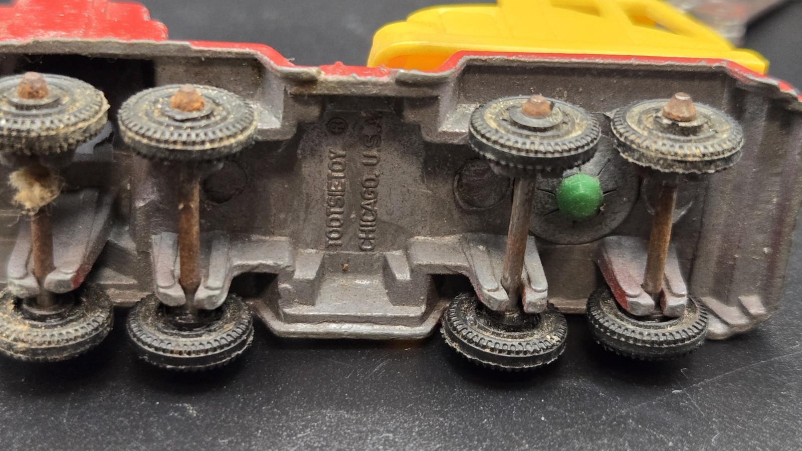 Vintage Tootsie Toy Construction Crane Works