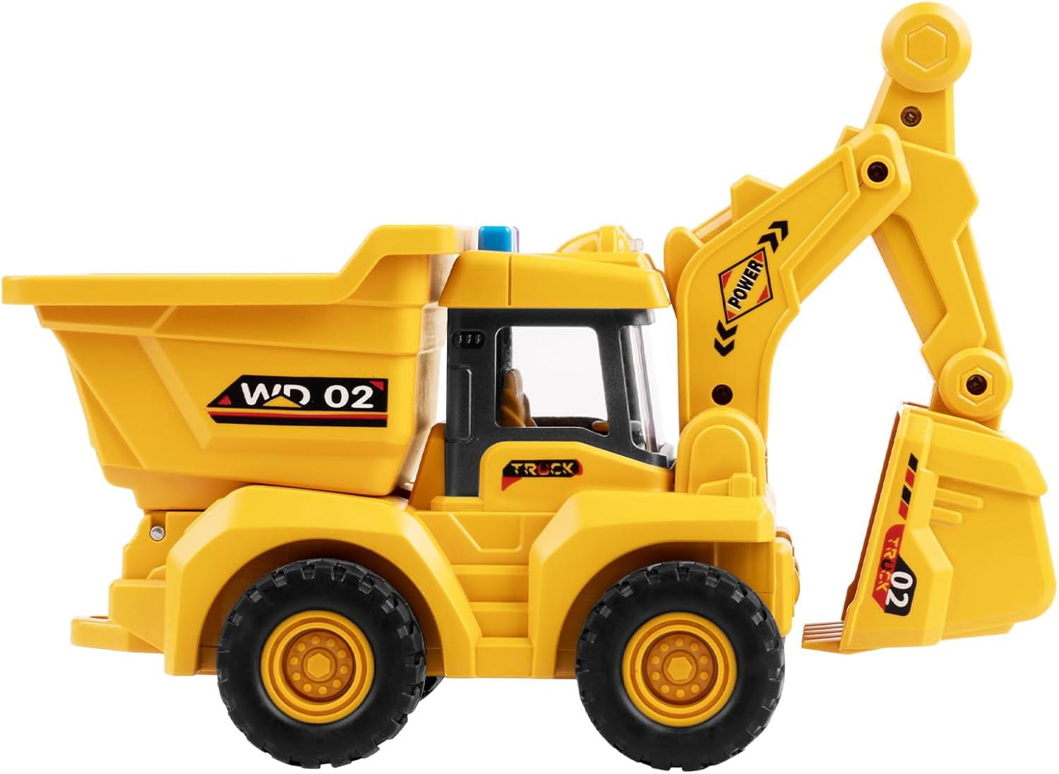 11″ Dump Truck Toy, 1: 18 Scale, Inertia-Powered Dump Truck, with Realistic Ligh
