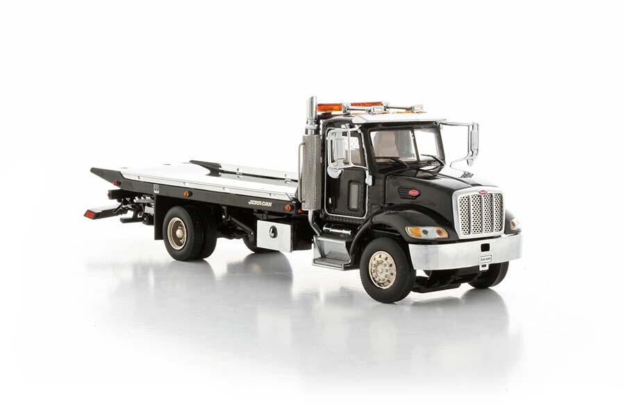 TWH 080-100 Peterbilt Jerr-Dan 5T Steel Shark Rollback – Black 1/50 Die-cast MIB