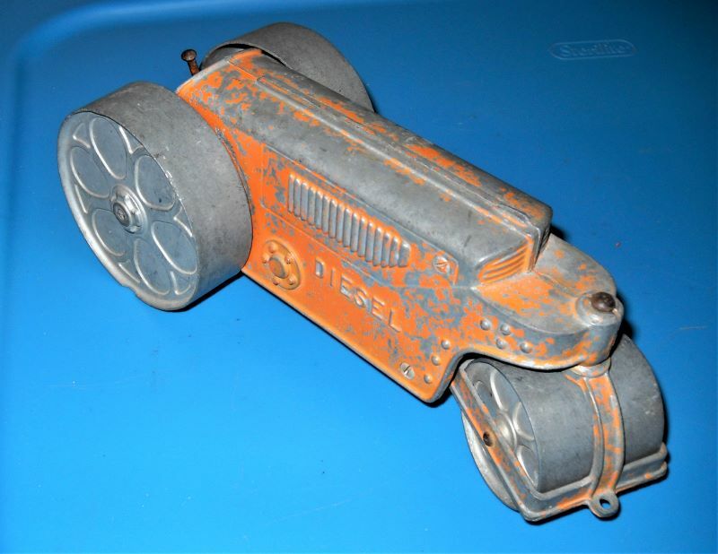 Antique Vintage Toy Hubley Diesel Steam Roller 1940s 1950s