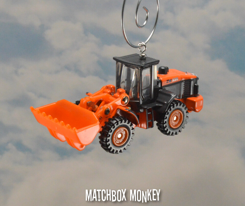 Hitachi W20 Loader 1/100 Christmas Ornament CAT Deere Bobcat Volvo Kubota Adorno