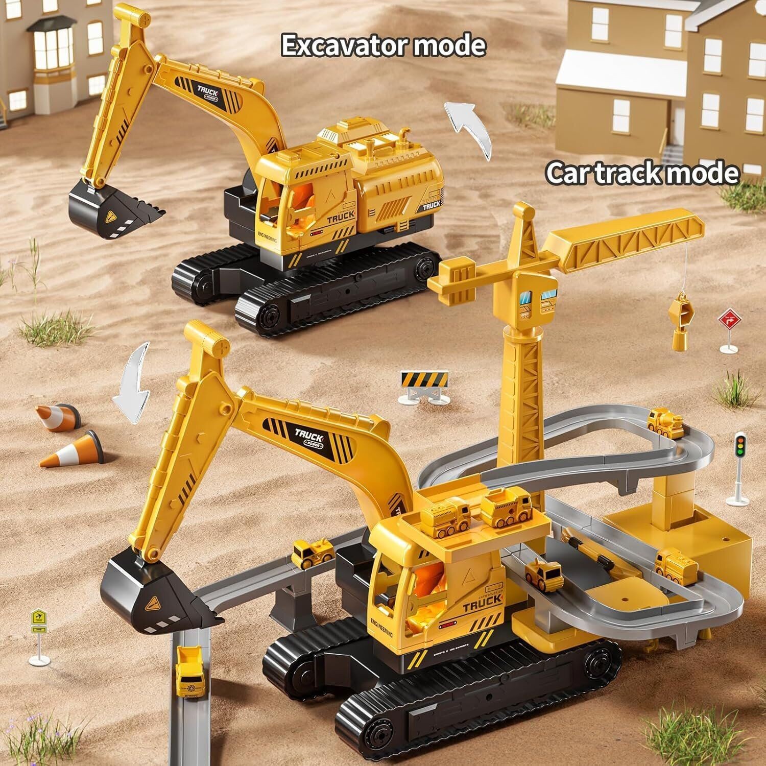 Construction Truck Toys New – Set, Friction Powered, Durable & Fun