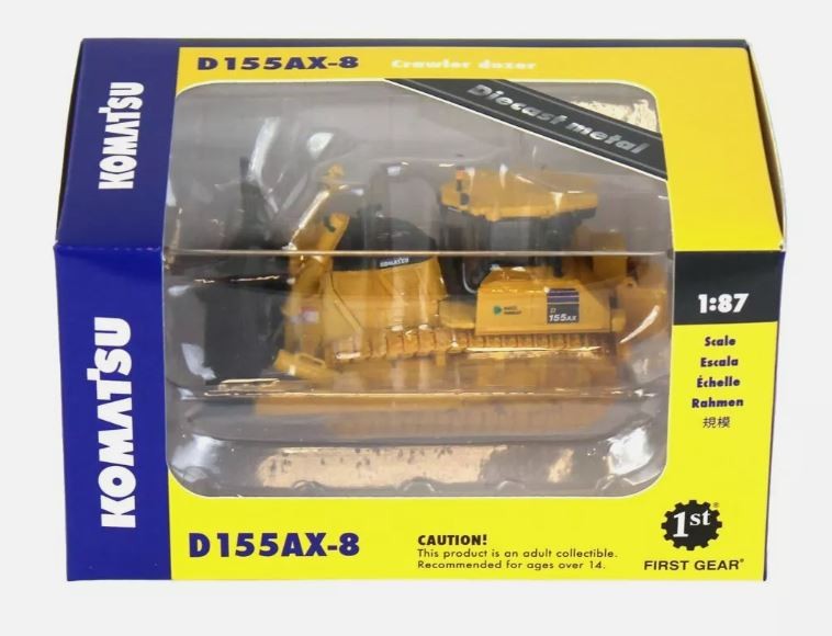 FIRST GEAR,Bull with waste blade KOMATSU D155AX-8, 1/87, FIGE80-0347