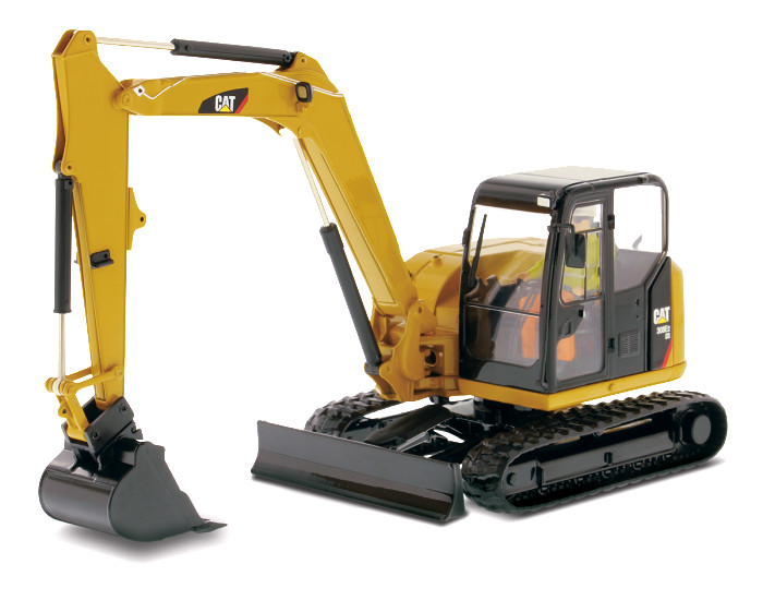 *DAMAGED* CAT 308E2 CR SB Excavator w/ Tools 1:32 Model Diecast Masters 85239*
