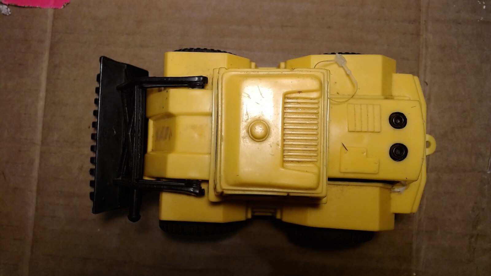 VTG Tootsie Toy Plastic Front loader. Made in the USA 8″ Long