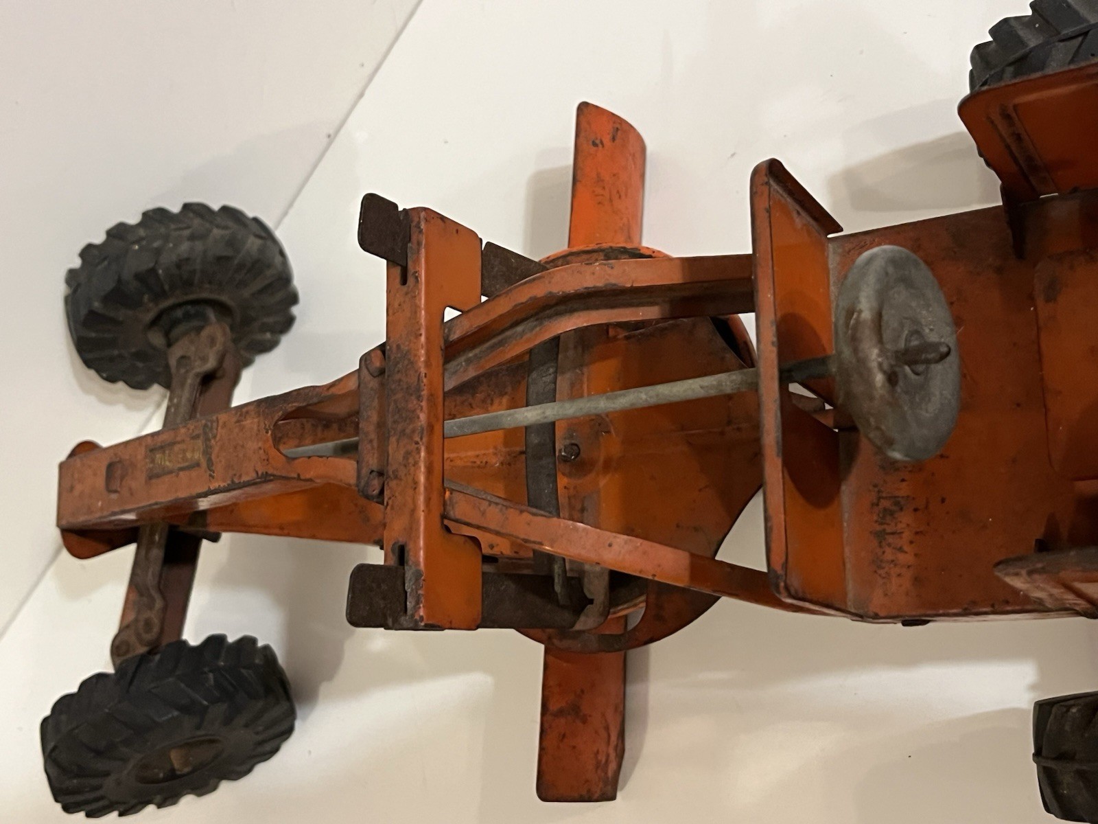 Vintage 1940’s Pressed Steel Wyandotte Power Grader With Original Tires