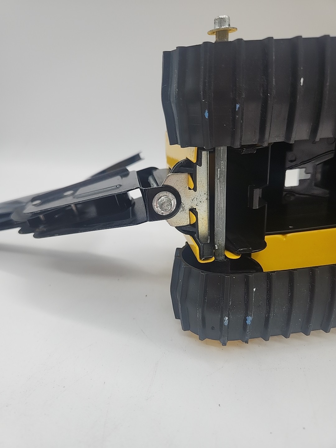 Vintage Tonka Pressed Steel Backhoe Loader Excavation Toy Yellow Construction