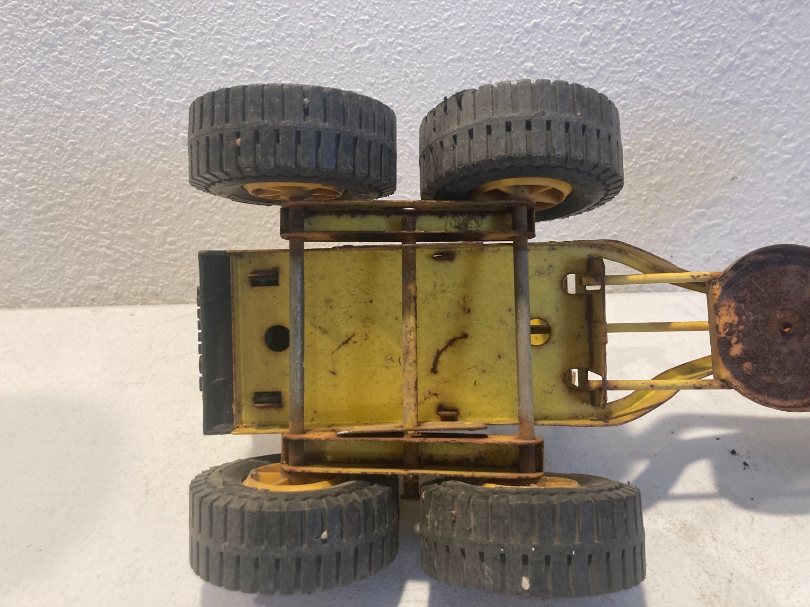 Lot of 2 Tonka MR-970 Road Grader & Bulldozer Crawler Tractor 1970s