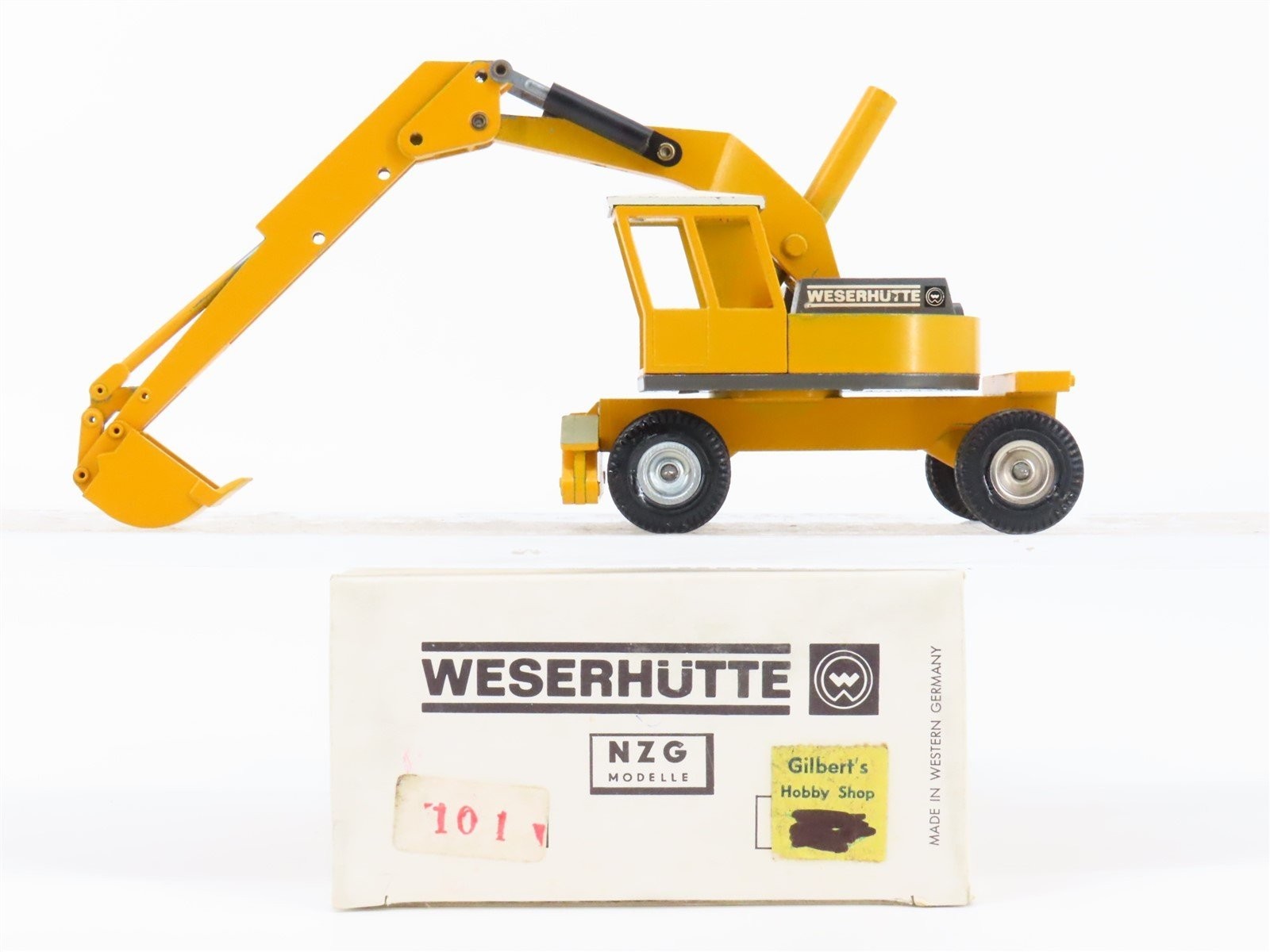 Weserhutte Wheeled Excavator – NZG 1:50 Scale Diecast Model #101