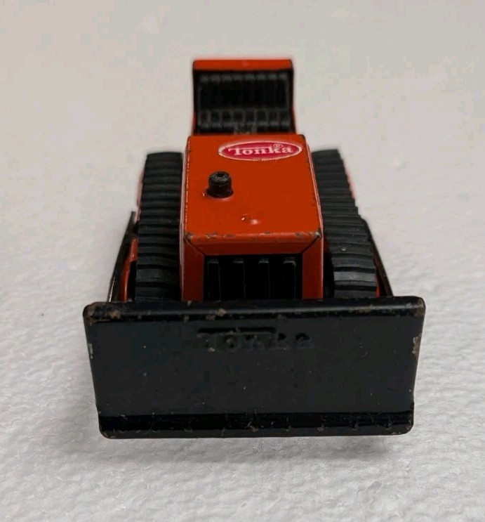 Vintage 1970s Tonka Mini 510 Bulldozer Dozer Orange Black Blade 4.5 – GREAT DEAL