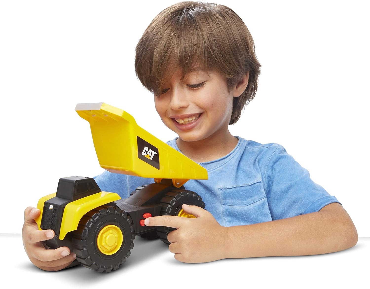 CAT Tough Machines Dump Truck Toy with Lights, Sounds, and Movable Parts