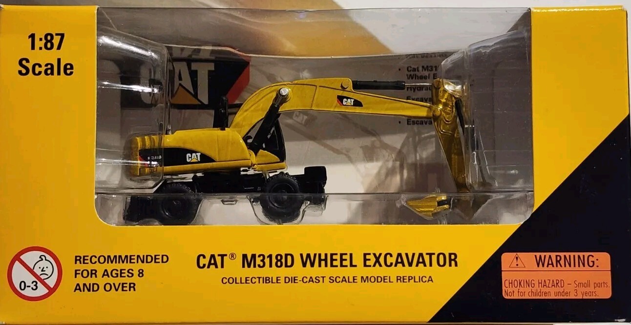 Norscot Scale Models CAT M318D Wheel Excavator 1:88 Scale