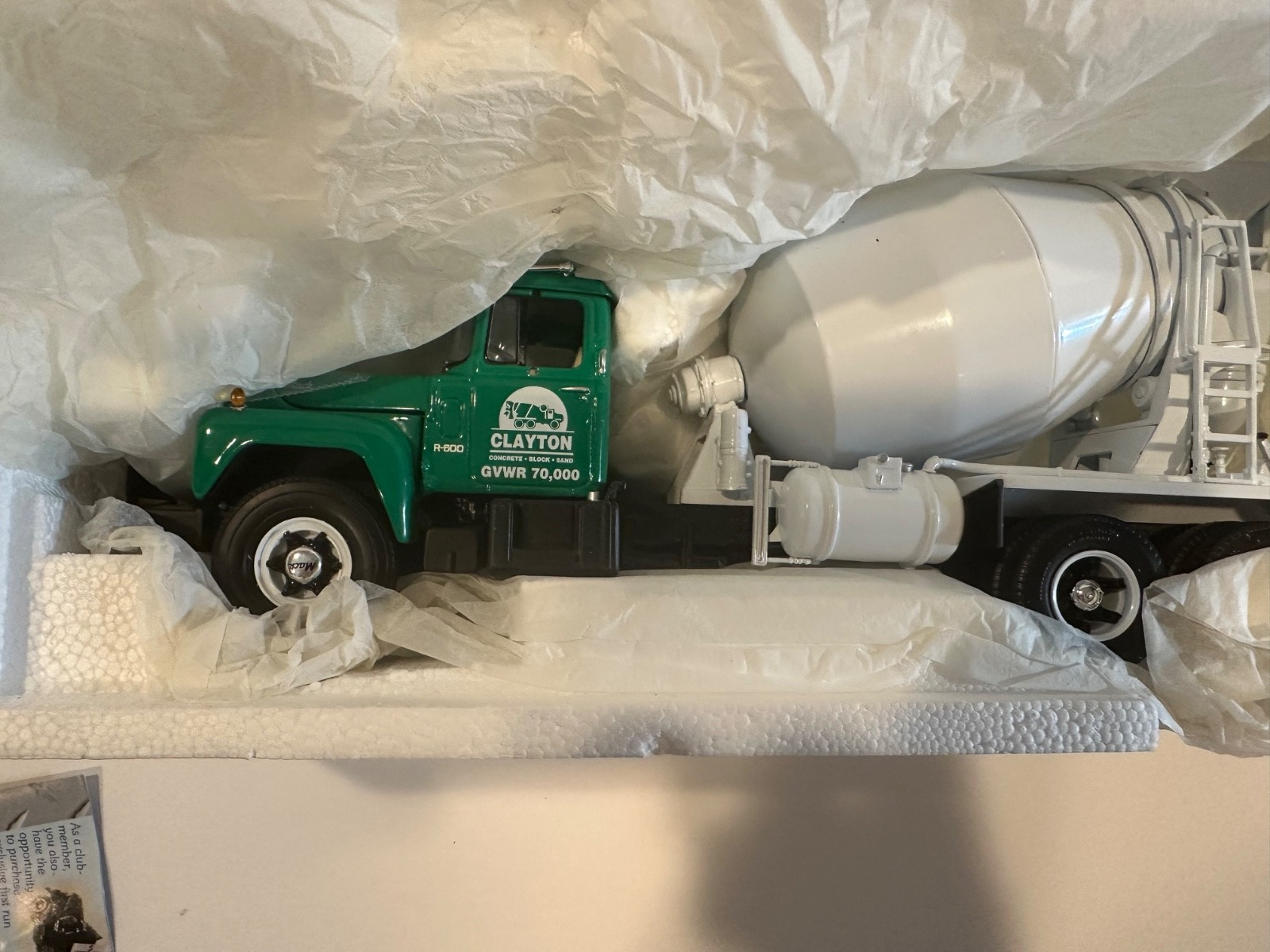 First Gear Mack R-Model Cement Mixer Diecast 1:34 Clayton