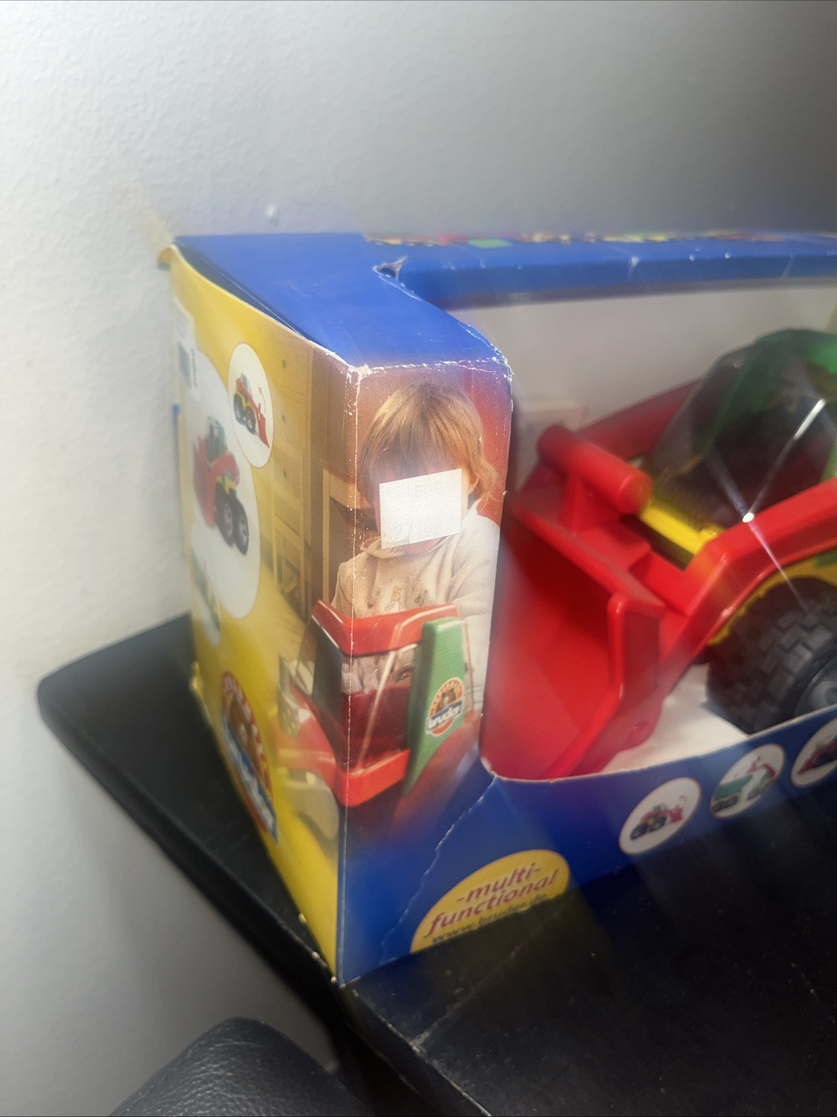 BRUDER ROADMAX LOADER TRUCK GERMANY RED GREEN YELLOW