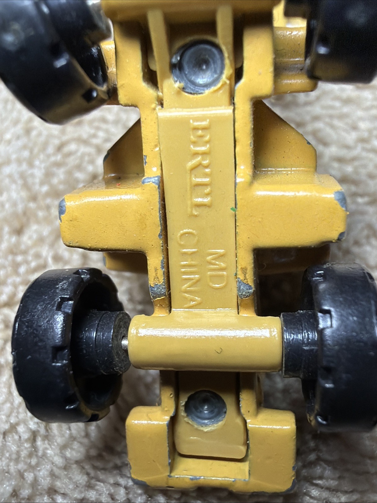 Vintage ERTL Yellow John Deere 544E Wheel Loader Die Cast RARE