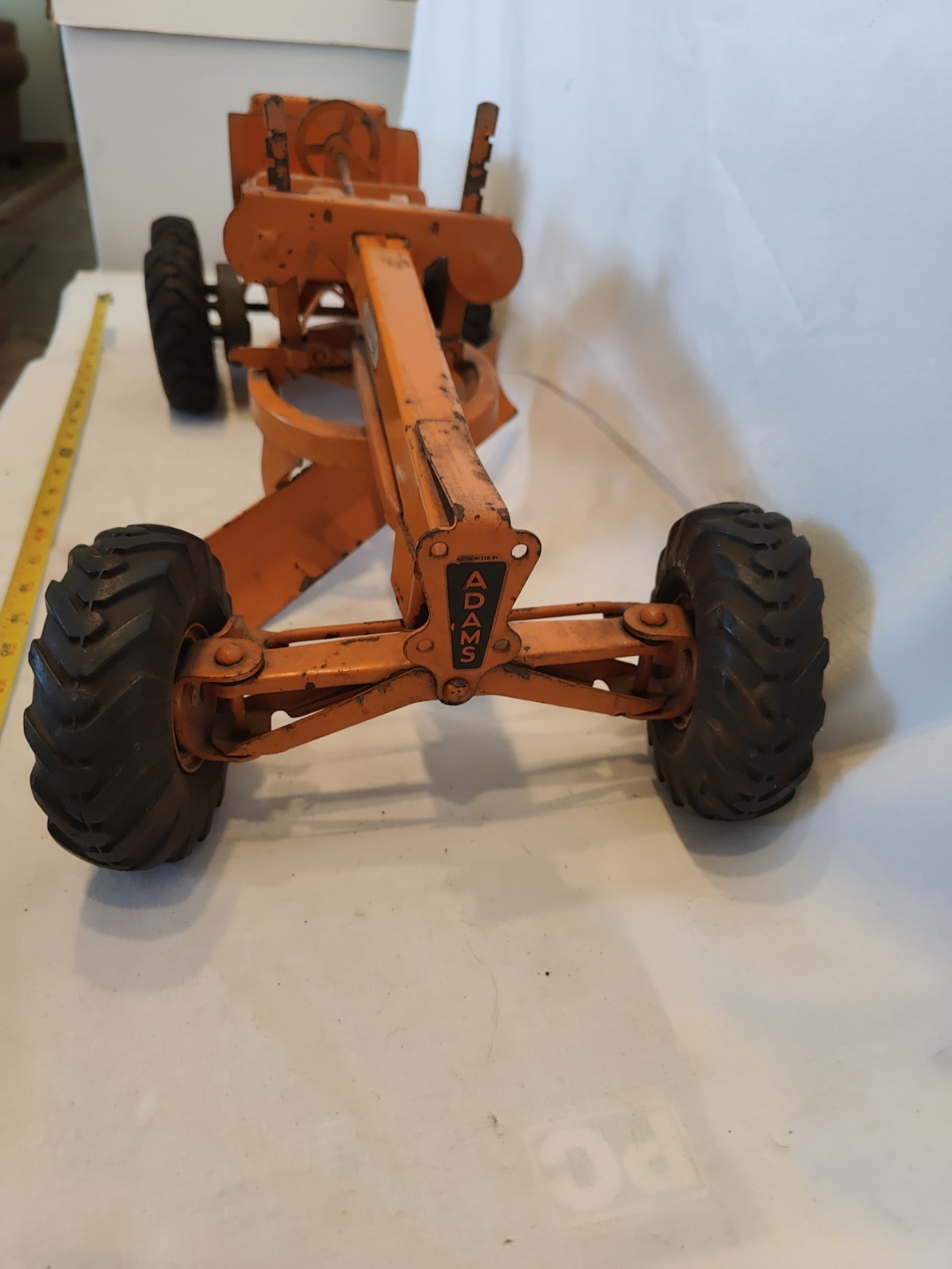 Doepke Model Toys Adams Road Grader Diesel Motor Steel 1950’s Vintage Fair Cond.
