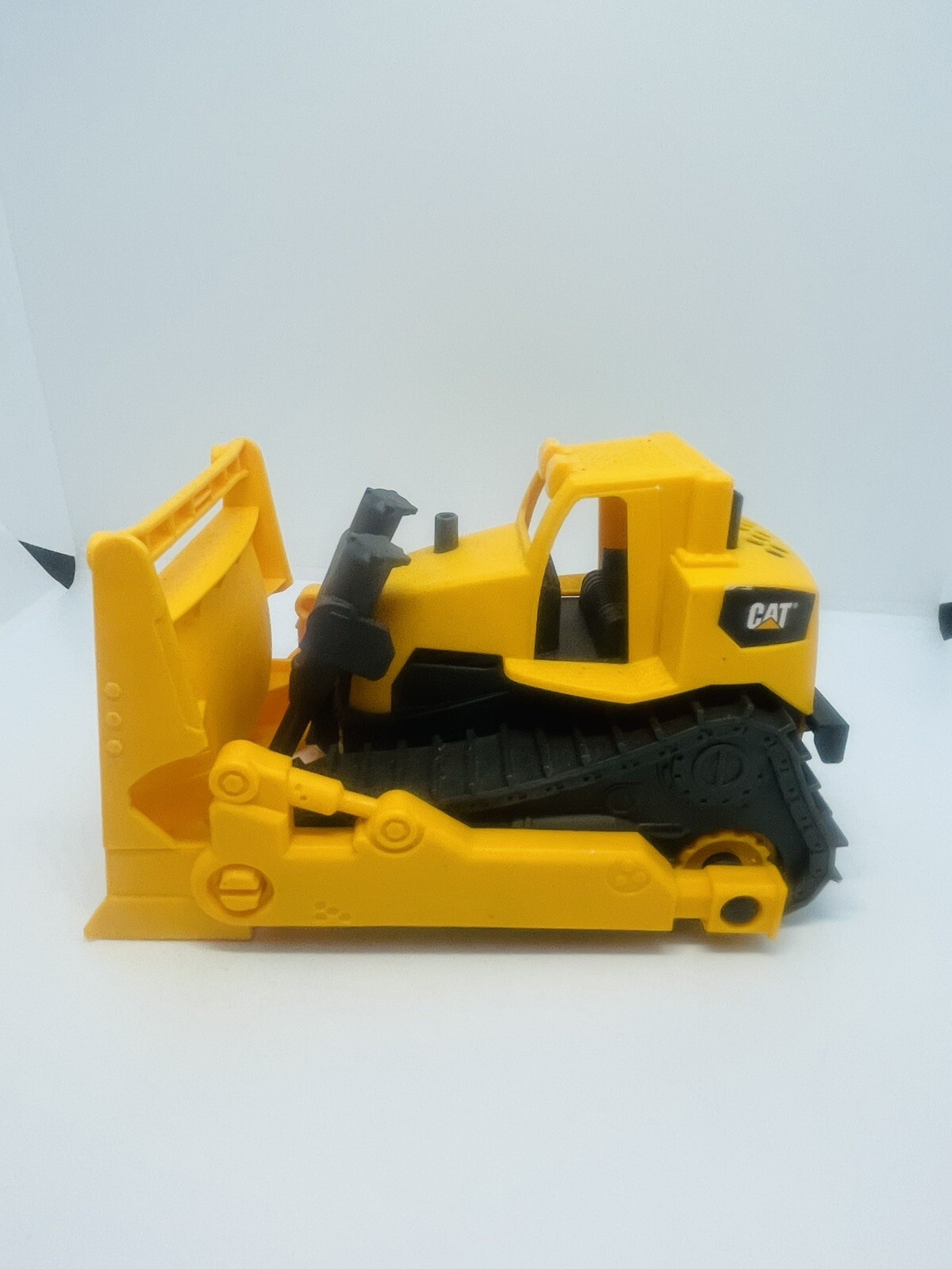 Cat Plastic Yellow Black Construction Vehicle Bulldozer Tractor