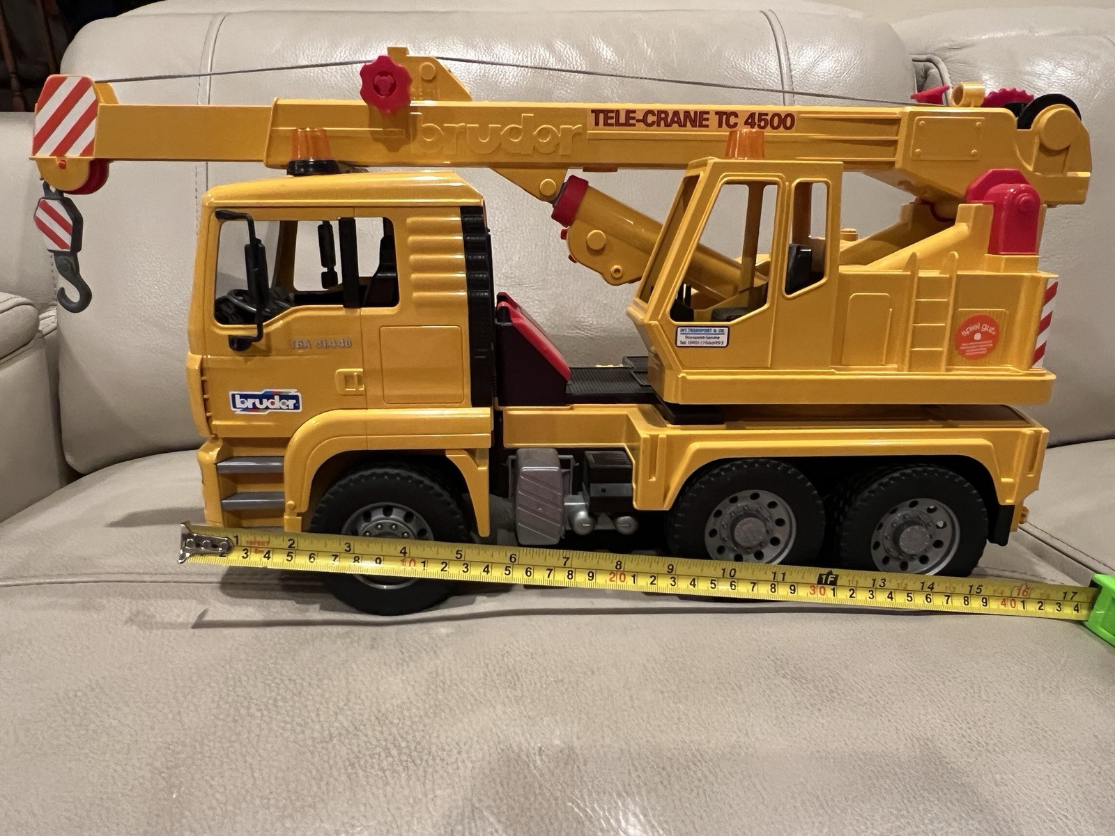Vintage Bruder Tele-Crane Construction Truck With Rope &Hook – Parts Move