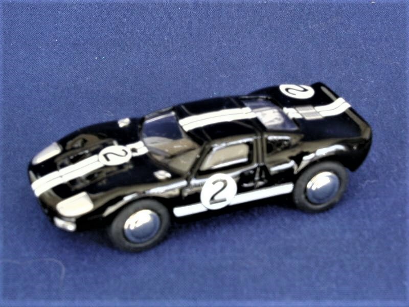 BUB 08101 Ford GT 40 #2 Racing Car – Black (LE 1000) 1/87 HO Scale Die-cast MIB