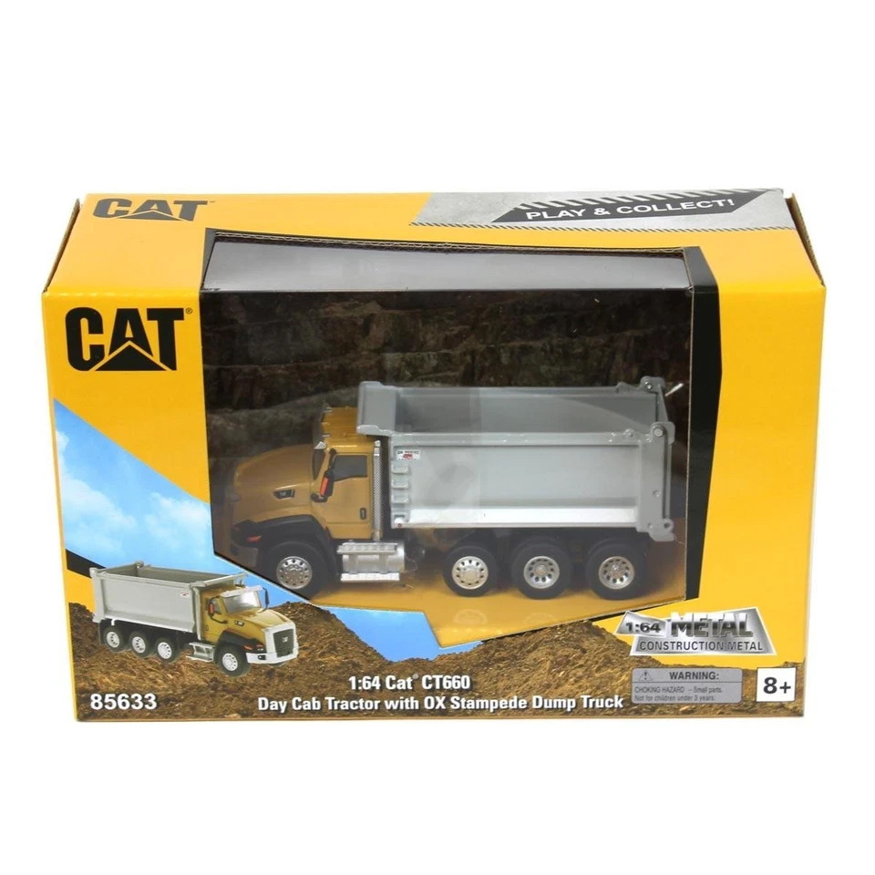 1/64 High Detail CAT Caterpillar CT660 Stampede Dump Truck Diecast Masters 85633