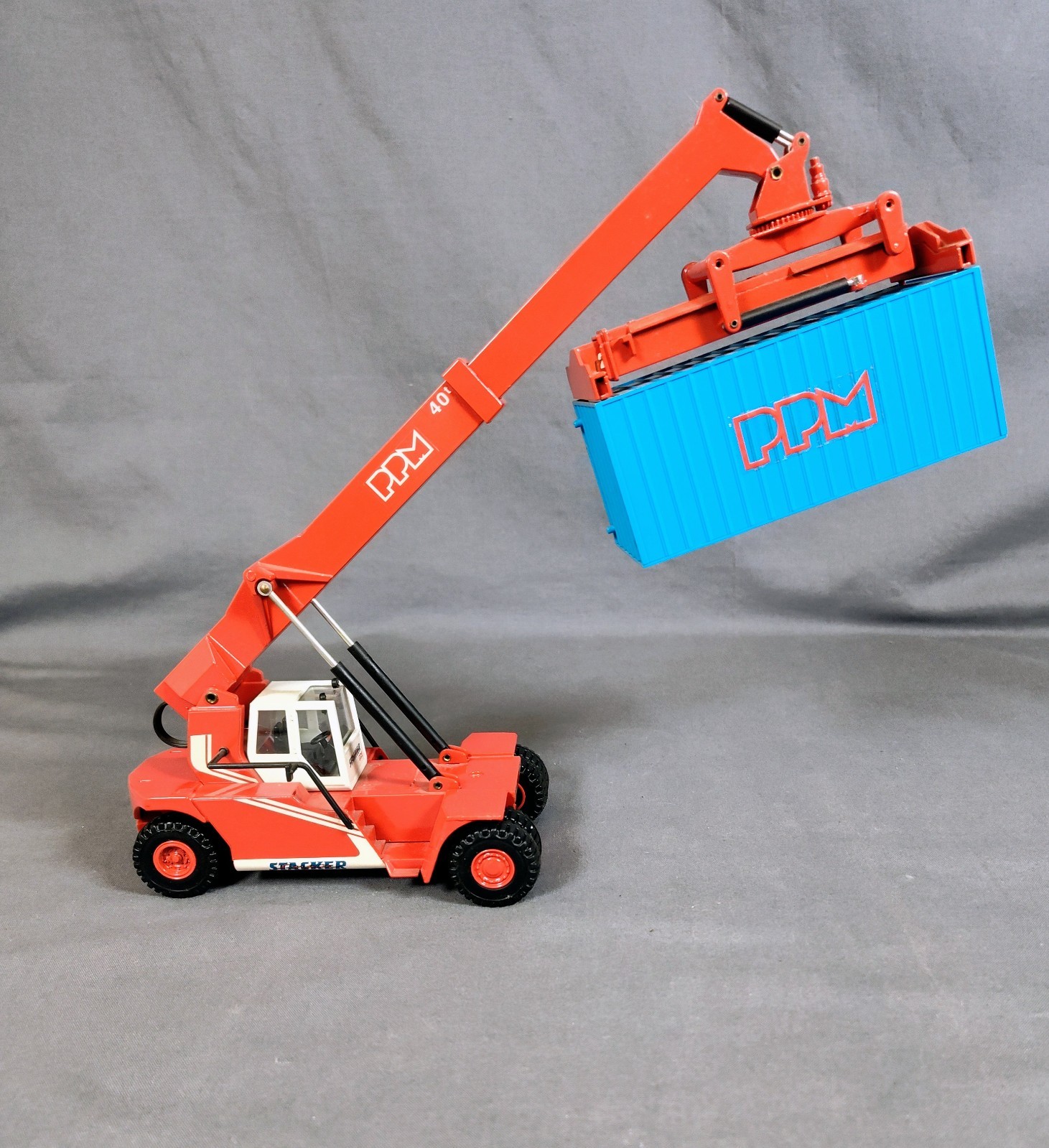 Rare Vintage Joal 169 PPM Super Stacker Container Crane Truck 1:50 Diecast Spain