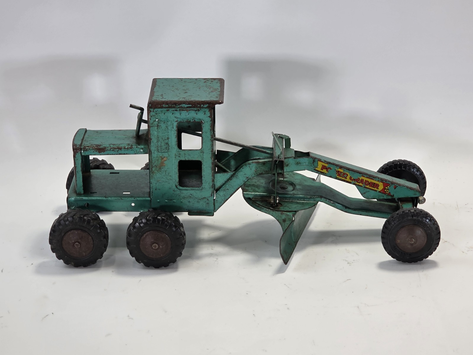 Vintage 1950’s Marx, Power Grader, Steel Toy, Good Condition, Green