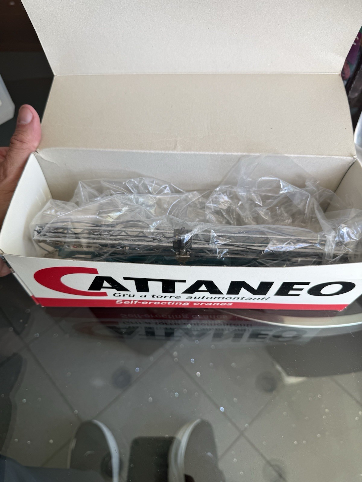 Cattaneo Self-Erecting Tower Crane 1:50 Scale Model ROS 00005 Boxed