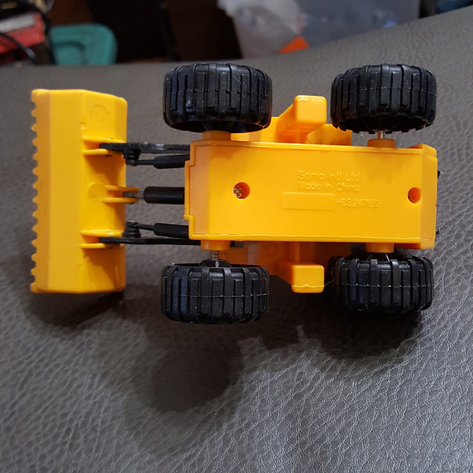 Vintage Soma Mighty Wheels Front Loader + V Plow Bulldozer. Construction