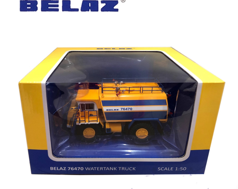 1:50 BELAZ Water Sprinkling Vehicle Mine Wetertanker Truck Machine Diecast Model