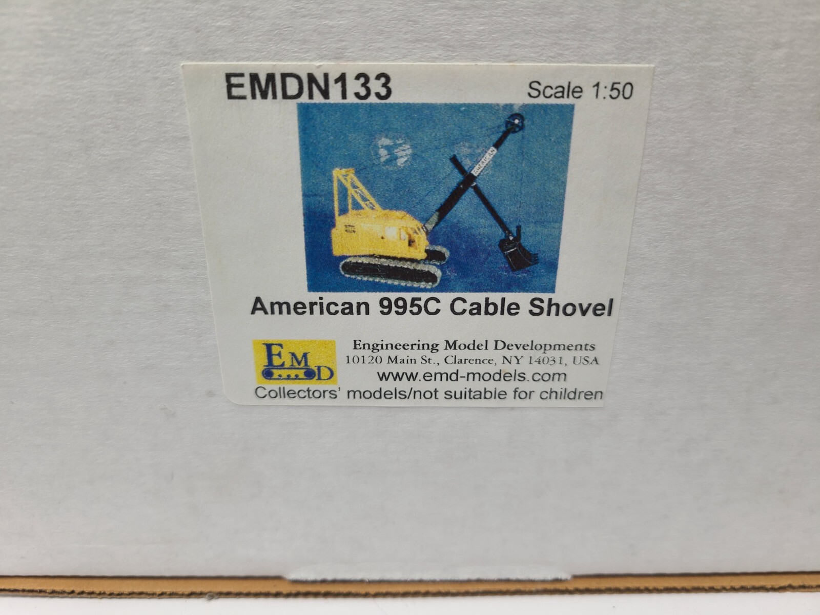 American 995C Cable Shovel – EMD 1:50 Scale Metal/Resin Model #N133 New