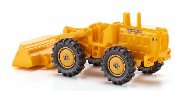 WIKING 097402 N Scale Hanomag Scraper with Yellow Front Shovel Year 1964-72