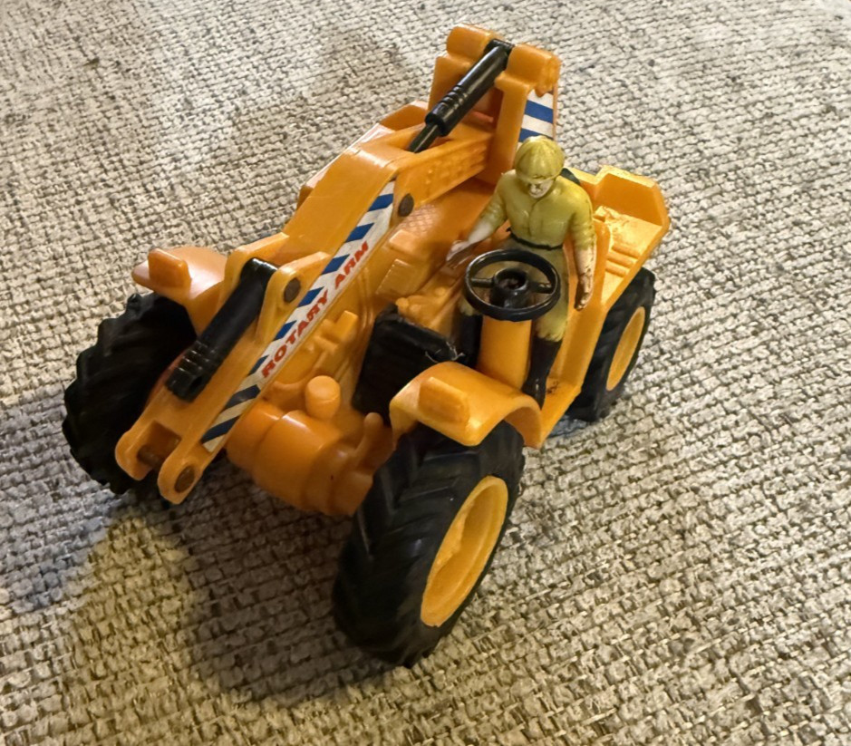 Yellow Toy Construction Vehicle “Rotary Arm” USED