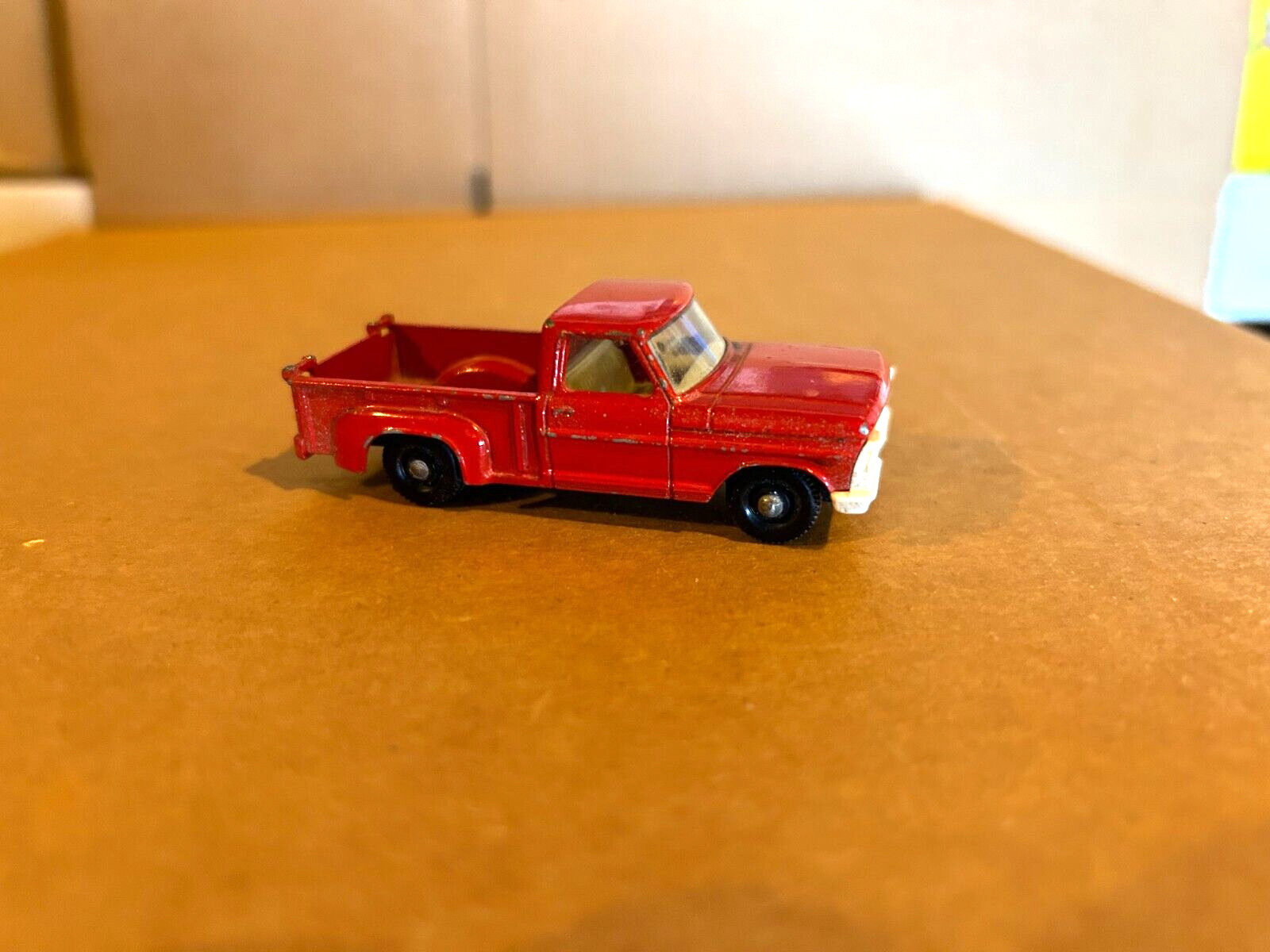 Matchbox #6-d Ford Pick-up Truck “Red” Less the Camper Body Close to 1:64