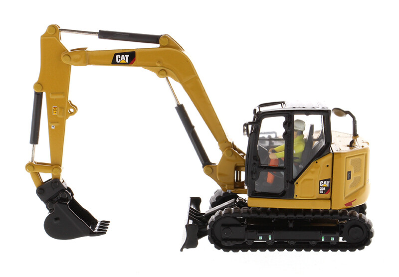 CAT Caterpillar 1/50 308 CR Mini Hydraulic Excavator W/Work Tools DM 85596 Toys